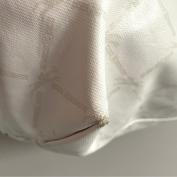 Longchamp Le Pliage White Coated Canvas Tote Bag - Medium - Picture 12 of 15